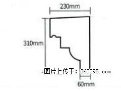 产品分解图型 - 檐口线，型号：SX311-YK-3，规格：230x310mm(3) - 东莞三象EPS建材 dg.sx311.cc